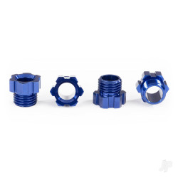 Traxxas Aluminium Stub Axle Nut, Blue (4 pcs) 8886X
