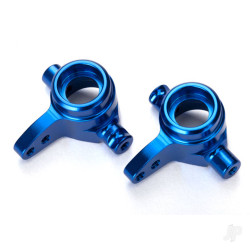 Traxxas Steering blocks, 6061-T6 aluminium, left & right (Blue-anodised) 6439