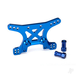 Traxxas Shock tower, Front, 7075-T6 aluminium (Blue-anodised) 6440