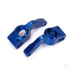 Traxxas Axle carriers, Rear, 6061-T6 aluminium, left & right (Blue-anodised) 6455