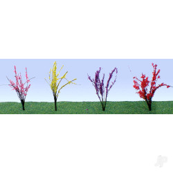 JTT Flower Bushes Assorted, 1/2in to 3/4in, HO-Scale, (40 pack) 95545