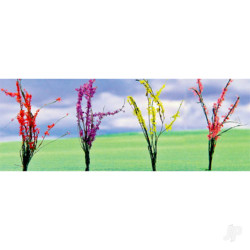 JTT Flower Bushes Assorted, 1in to 1-1/2in, O-Scale, (32 pack) 95546
