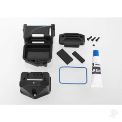 Traxxas Box, receiver (sealed) (servo mount) / foam (2 pcs) / BCS 3x10mm / CS 2.5x8mm (2 pcs) / GS 3x4mm / silicone grease 6424