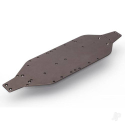 Traxxas Chassis, 6061-T6 aluminium (dark titanium anodised) 6422