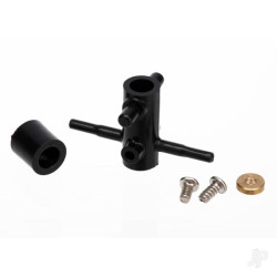 Traxxas Rotor head, lower (1pc) / screws (2 pcs) 6344
