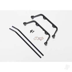 Traxxas Landing skid Set (black-anodised) / screws (4 pcs) (assembled) 6356