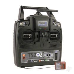 Planet TS2+2 2.4GHz 2-Channel Stick Transmitter with 2 Aux Channels with 6-channel Rx T02101