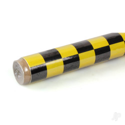 Oracover 2m ORACOVER Fun-3 Medium Chequered, Cadmium Yellow + Black (60cm width) 43-033-071-002