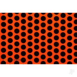 Oracover 2m ORACOVER Fun-1 Polkadots, Orange + Black (60cm width) 41-064-071-002