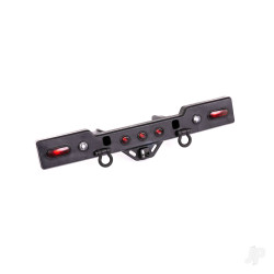Traxxas Bumper, rear (black chrome) (assembled with lenses) 8838X