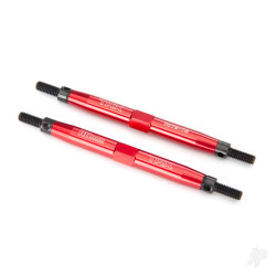 Traxxas Toe links, Slayer Pro 4X4 (TUBES 7075-T6 Aluminium, red) (88mm, fits front or rear) (2) / rod ends, rear (4) / rod ends, front (4) / wrench (1) 5939R