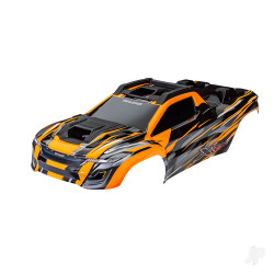 Traxxas Body, XRT, orange (painted, decals applied) (assembled with front & rear body supports for clipless mounting, roof & hood skid pads) 7812T