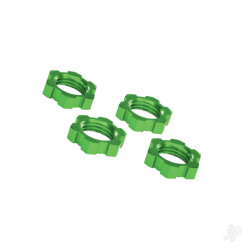 Traxxas Wheel nuts, splined, 17mm, serrated (Green-anodised) (4 pcs) 7758G