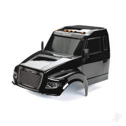 Traxxas Body, TRX-6 Ultimate RC Hauler, black (painted, decals applied) (includes headlights, roof lights, & side mirrors) 8823X