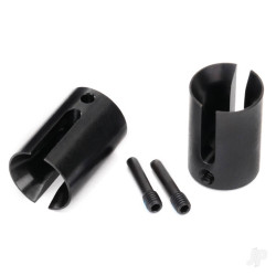 Traxxas Drive cup, machined Steel (2 pcs) / 4x17mm screw pins (2 pcs) 8652