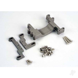 Traxxas Engine mount, 2 piece, aluminium ( with screws) (N. Stampede) 4160