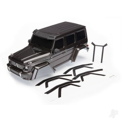 Traxxas Body, Mercedes-Benz G 500 4x4_, complete (black) (includes Rear Body post, grille, side mirrors, door handles, & windshield wipers) 8811R