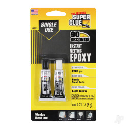 Super Glue 90 Second Instant Setting Single Use Epoxy (0.21oz, 6g) 15353
