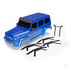 Traxxas Body, Mercedes-Benz G 500 4x4, complete (Blue) (includes Rear Body post, grille, side mirrors, door handles, & windshield wipers) 8811X