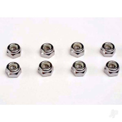 Traxxas Nuts, 5mm nylon locking (8 pcs) 4147