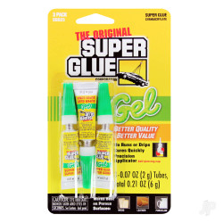 Super Glue Super Glue Gel 3-Pack (3x 0.07oz, 2g) SGG23