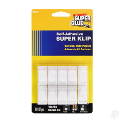 Super Glue Self Adhesive Super Klip (10/pkg) KW10