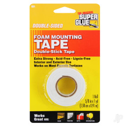 Super Glue Foam Mounting Tape, Double-Sided (5/8in x 36in) SD1