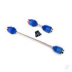 Traxxas Driveshafts, center E-Revo (Steel constant-velocity) Front (1pc) / Rear (1pc) (assembled with inner and outer dust boots, for E-Revo) 8655R