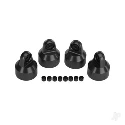 Traxxas Shock caps, aluminium (hard-anodised, PTFE-coated), GTX shocks (4 pcs) / spacers (8 pcs) 7764X