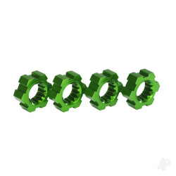 Traxxas Wheel Hubs, hex, aluminium (Green-anodised) (4 pcs) 7756G
