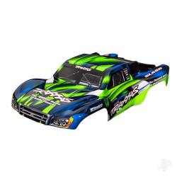 Traxxas Body, Slash 2WD (also fits Slash VXL & Slash 4X4), green & blue (painted, decals applied) 5851G