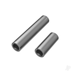 Traxxas Driveshafts, center, female, 6061-T6 aluminium (dark titanium-anodised) (front & rear) (for use with #9751 metal center driveshafts) 9752-GRAY