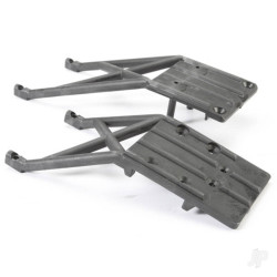 Traxxas Skidplates, Front & Rear (black) 5837