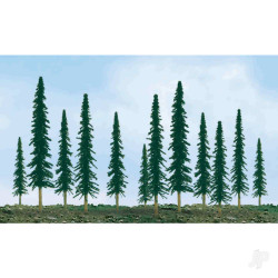 JTT Scenic Conifer, 6in to 10in, O-Scale, (12 per pack) 92012