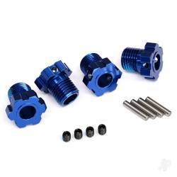 Traxxas Wheel Hubs, splined, 17mm (Blue-anodised) (4 pcs) / 4x5 GS (4 pcs) / 3x14mm pin (4 pcs) 8654