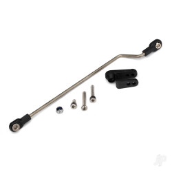 Traxxas Rudder pushrod, assembled / servo horn / 3x18mm BCS (stainless) (1pc) / 3x15mm CS (stainless) (1pc) / 3x6mm CS (stainless) (1pc) / NL 3.0 (1pc) 5781