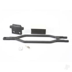 Traxxas Hold down, battery / hold down retainer / battery post / foam spacer / angled Body clip 5827