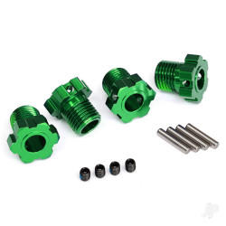 Traxxas Wheel Hubs, splined, 17mm (Green-anodised) (4 pcs) / 4x5 GS (4 pcs) / 3x14mm pin (4 pcs) 8654G