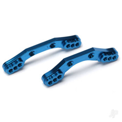 Traxxas Shock towers, Front & Rear, 6061-T6 aluminium (Blue-anodised) 7537X