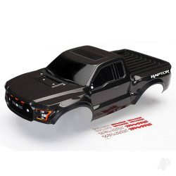 Traxxas Body, Ford Raptor, black (heavy duty) / decals 5826A