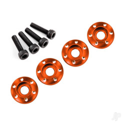 Traxxas Wheel nut washer, machined aluminium, orange / 3x12mm CS (4 pcs) 7668X