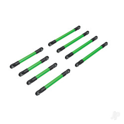 Traxxas Suspension link set, 6061-T6 aluminium (green-anodised) (includes 5x53mm front lower links (2), 5x46mm front upper links (2), 5x68mm rear lower or upper links (4)) 9749-GRN