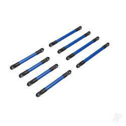 Traxxas Suspension link set, 6061-T6 aluminium (blue-anodised) (includes 5x53mm front lower links (2), 5x46mm front upper links (2), 5x68mm rear lower or upper links (4)) 9749-BLUE