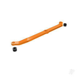 Traxxas Steering link, 6061-T6 aluminium (orange-anodised)/ servo horn, metal/ spacers (2)/ 3x6mm CCS (with threadlock) (1)/ 2.5x7mm SS (with threadlock) (1) 9748-ORNG