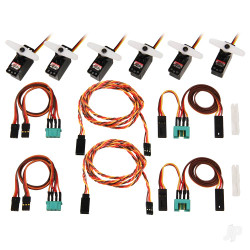 Multiplex Complete Servo Set with Cables M6 / UNI LENTUS 1-01288