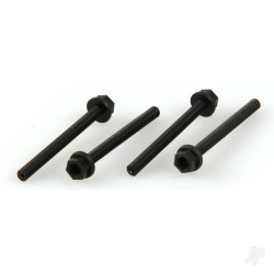 Dubro 1/4-20 x 3in Nylon Wing Bolts (4 pcs per package) 993