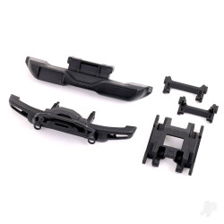 Traxxas Front bumper with winch/ rear bumper/ bumper mounts, front & rear/ centre skidplate 9735A