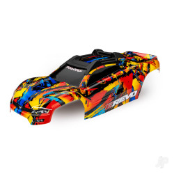 Traxxas Body, E-Revo, Solar Flare (painted, decals applied) (assembled with front & rear body mounts and rear body support for clipless mounting) 8612