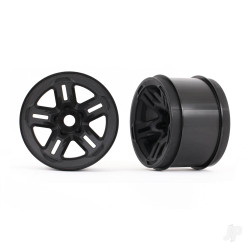 Traxxas Wheels, 3.8in (black) (2) (17mm splined) 9671