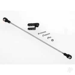 Traxxas Rudder pushrod, assembled / servo horn / 3x18mm BCS (stainless) (1pc) / 3x15mm CS (stainless) (1pc) / 3x6mm CS (stainless) (1pc) / NL 3.0 (1pc) 5741